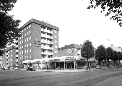 Norr City Storgatan / Tingshusgatan. September 1963