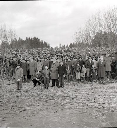 Bandypublik vid Luvsjön