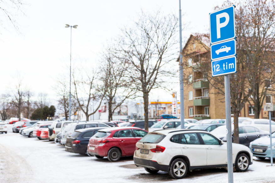 Parkeringsplats Liljan, foto: Josefine Karlsson.
