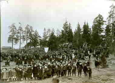  Första majdemonstration i Sunds hage omkr. 1900