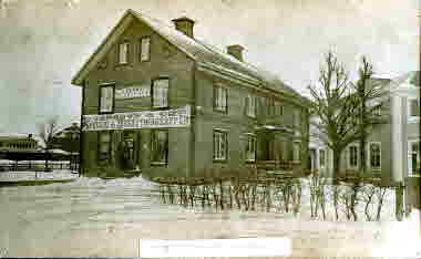 Fagerströmska gården vid torget, byggt 1872