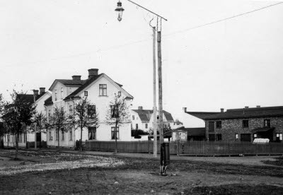 Gatuhörn i korsningen Vasavägen/ Djulögatan