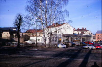 Motorcentrum i kvarteret Violen 1965