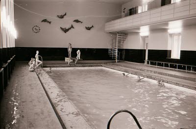 Interiör från gamla badhuset på Hantverkaregatan