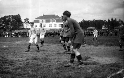 AIK-plan med Kullbergska sjukhuset i bakgrunden
